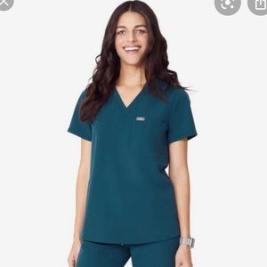 Figs Caribbean Blue Catarina Top